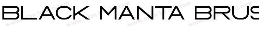 Black Manta Brush字体转换